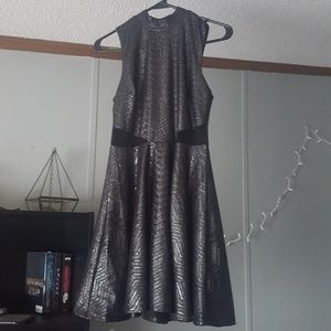 High neck cocktail dress